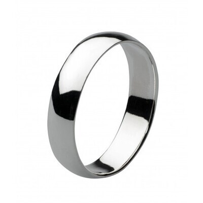 Dew Plain 5mm D-Shape Ring