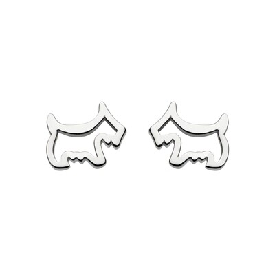 Kit Heath Dew Scottish Terrier Dog Stud Earrings