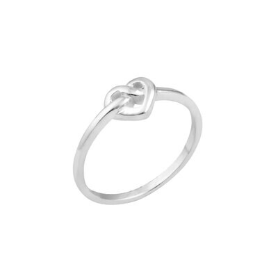 Dew Love Knot Heart Ring