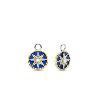 Ti Sento Lapis Night Sky Charms Sterling Silver Gold Plated