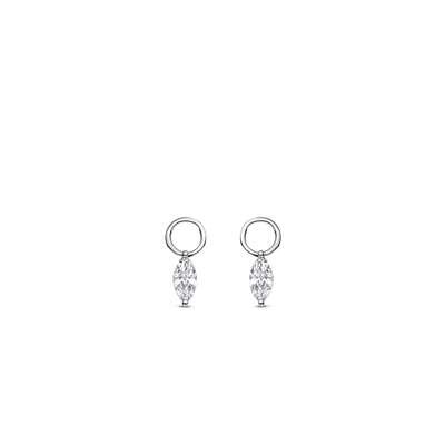 Ti Sento Marquise Shape Ear Charms Sterling Silver