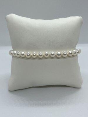9ct Yellow Gold River Pearl Bracelet 5mm