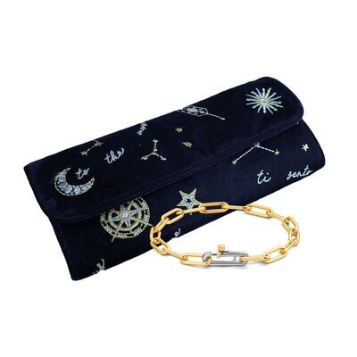 Ti Sento Festive Gift Set - Silver Gold Plated Link Bracelet