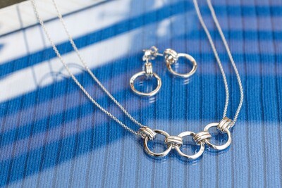 Kit Heath Bevel Unity Twin Chain Necklace