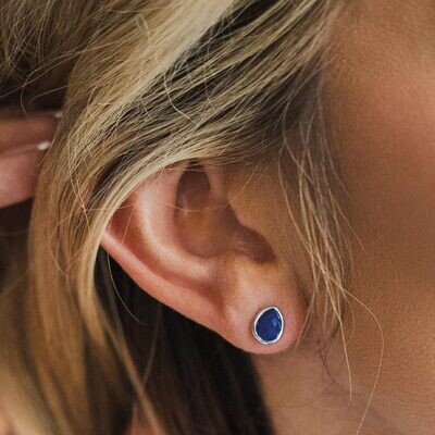 Kit Heath Coast Azure Gemstone Stud Earrings
