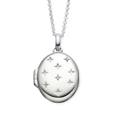 Little Star Taylor Diamond Star Pattern Locket Child Necklace