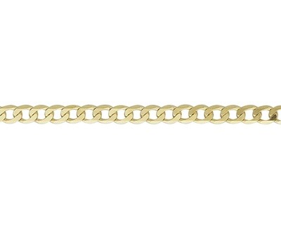 9ct Yellow Gold 100 Metric Curb Chain