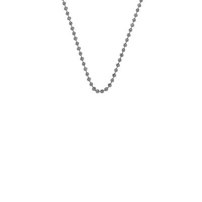 Sterling Silver Rhodium Plated Bead Chain