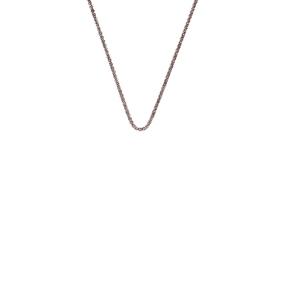 Sterling Silver Rose Gold Plated Popcorn Chain