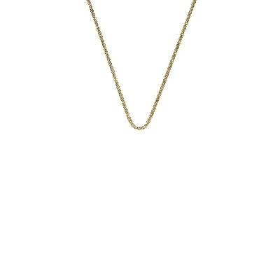 Sterling Silver Yellow Gold Plated Popcorn Chain