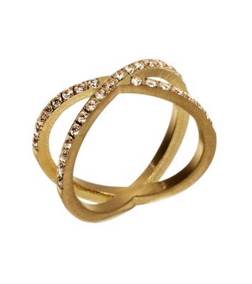Edblad Glow X Ring Gold, Size O SALE