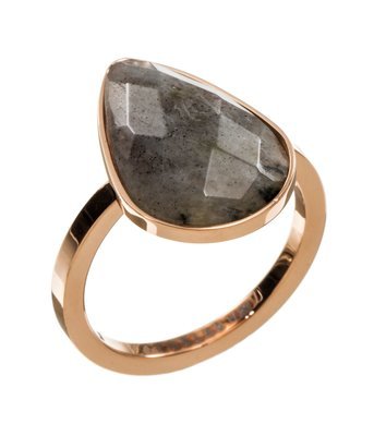 Edblad Sanna Grey Jasper Ring, Size O SALE