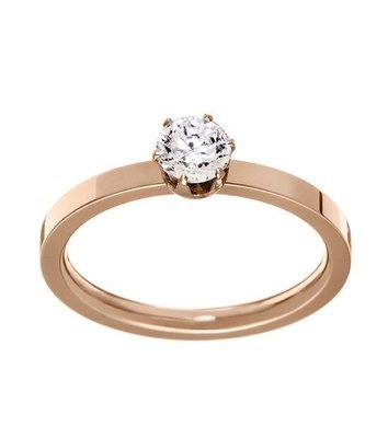 Edblad Crown Solitaire Ring Rose, Size O SALE
