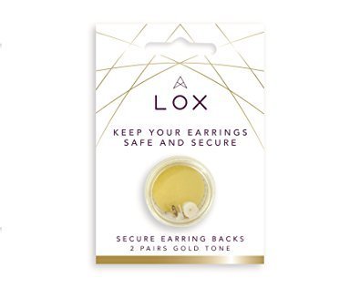 LOX Gold Earring Backs, Secure Locking & Lifting