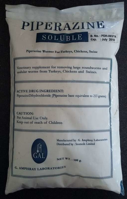 Piperazine Soluble Wormer