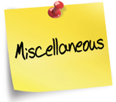 Miscellaneous Items