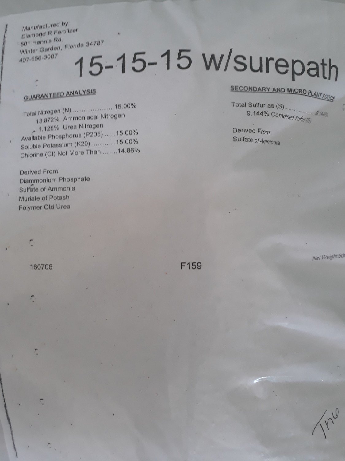 15-15-15 W/Surepath Granular