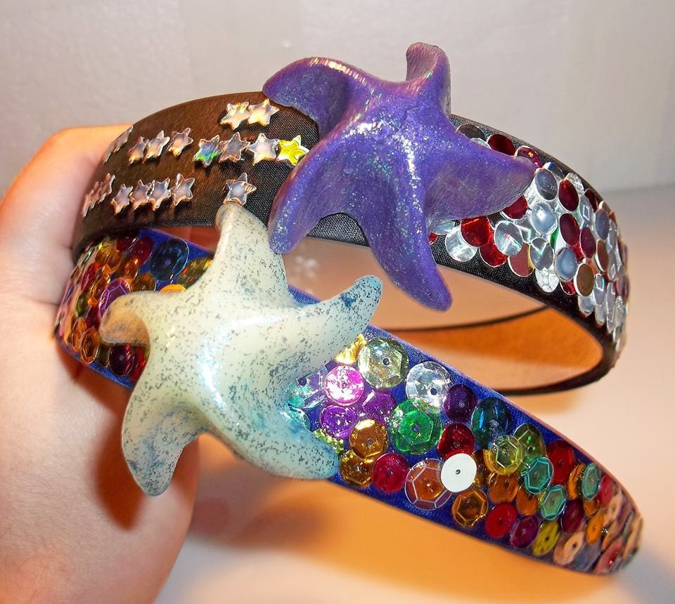 Rainbow Starfish Headbands