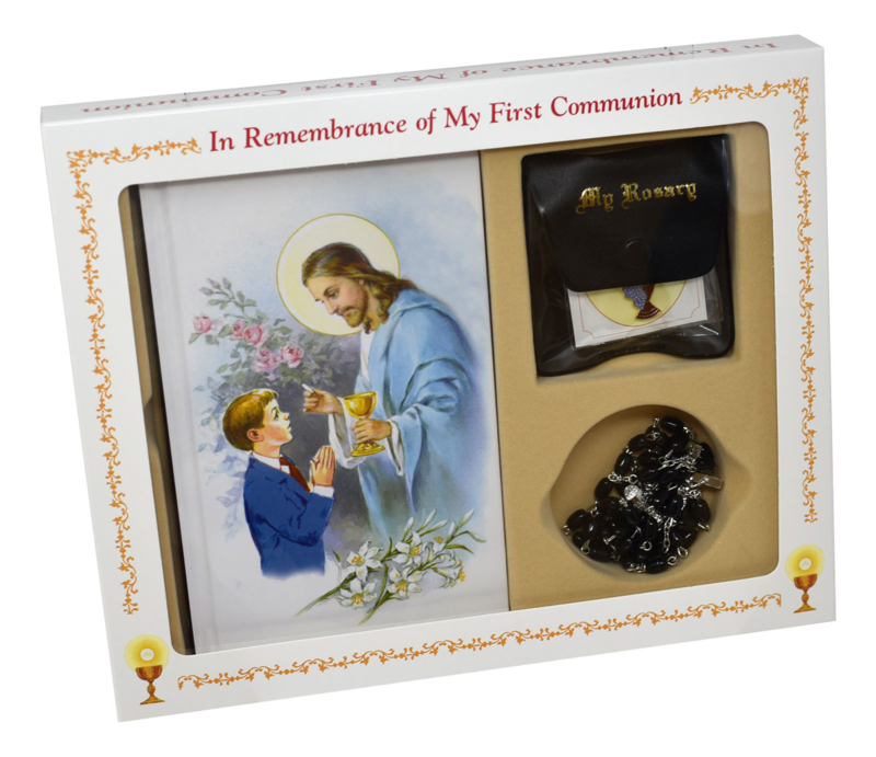FIRST MASS BOOK (GOOD SHEPHERD) BOXED SET (BLACK)