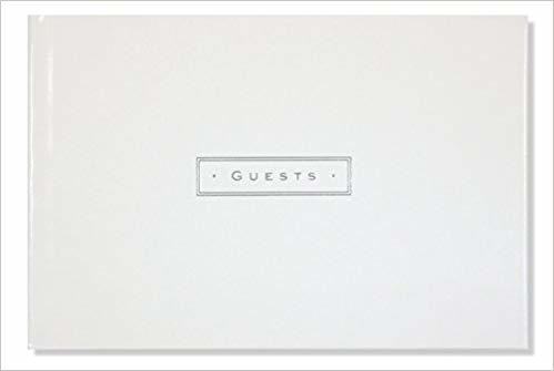 White Leather Guest Book