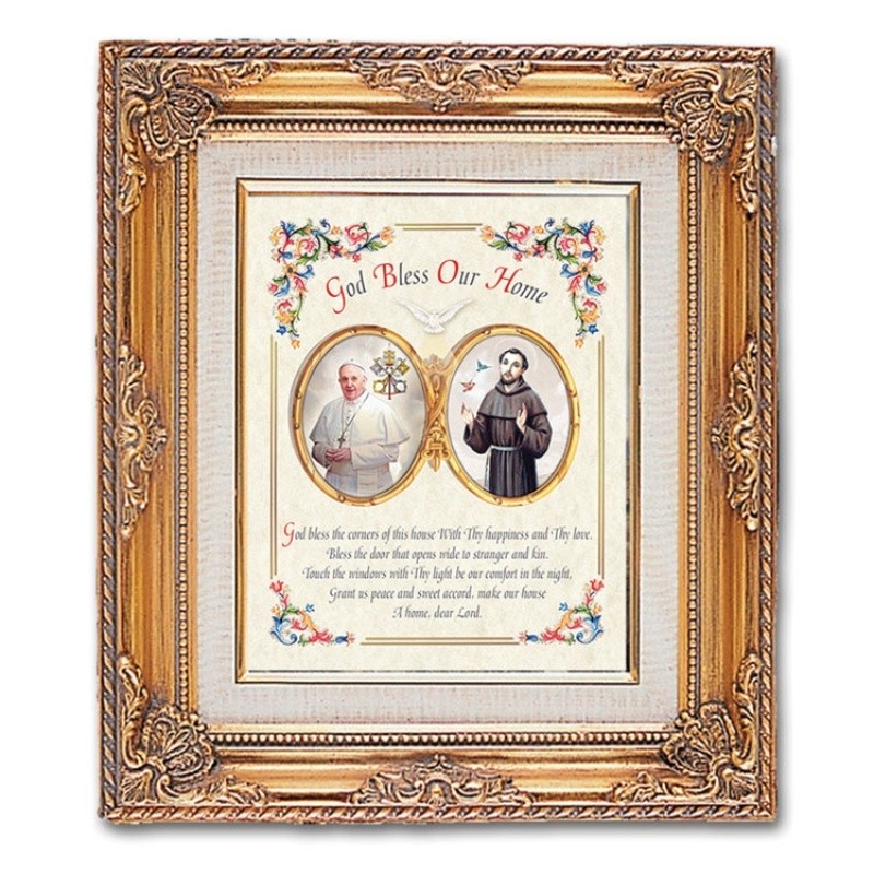 FRAMED ART GOLD POPE FRANCIS