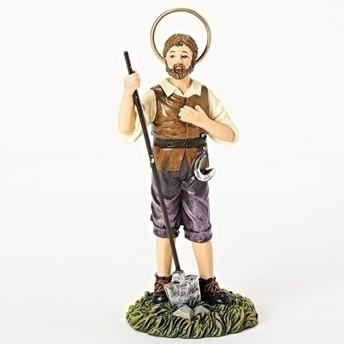 4.25&quot; ST. ISIDORE FIGURE San Isidro Labrador