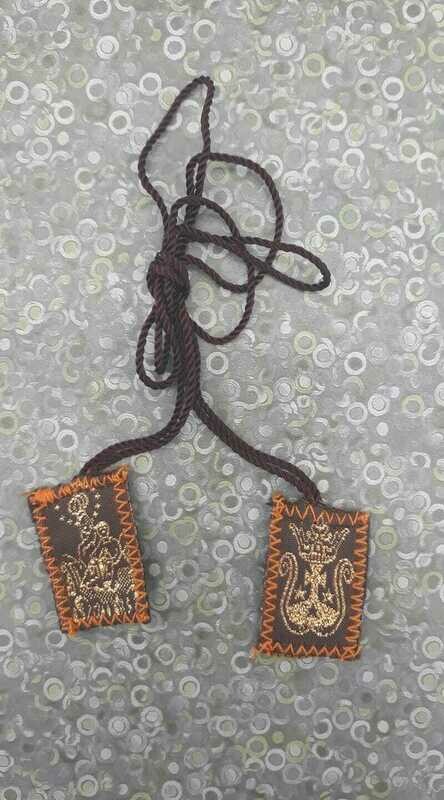 5pack Embroidered Brown Scapular 5pack