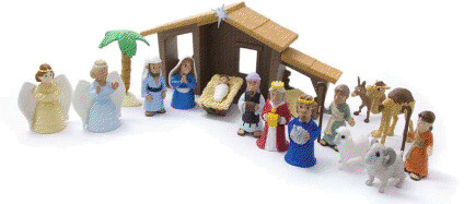 Nativity Playsets with Talking Mary Figurine [With Battery]
Nativity Playset for Children 17 Pieces