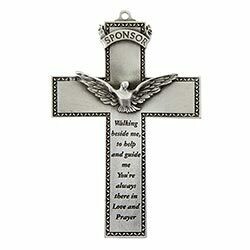 Sponsor Confirmation Pewter Wall Cross