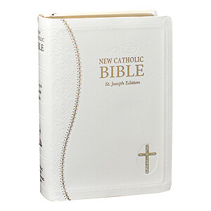 WHITE St. Joseph New Catholic Bible (Gift Edition)