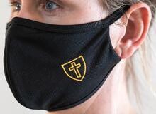 BLACK Shield of God- 3 Layered washable face mask