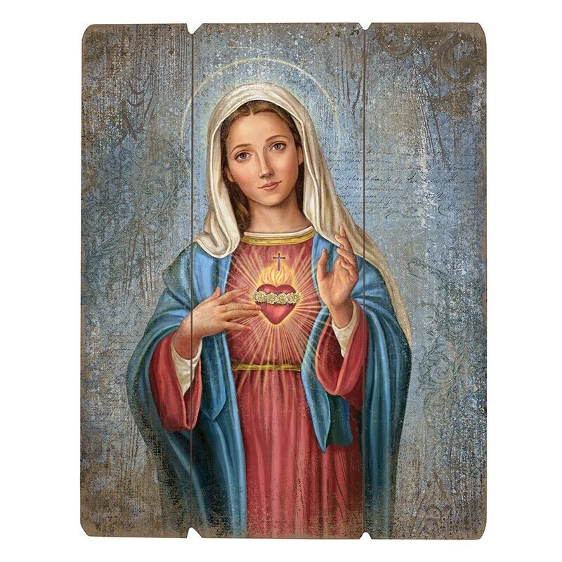 Immaculate Heart: Wood Pallet Sign - Adams