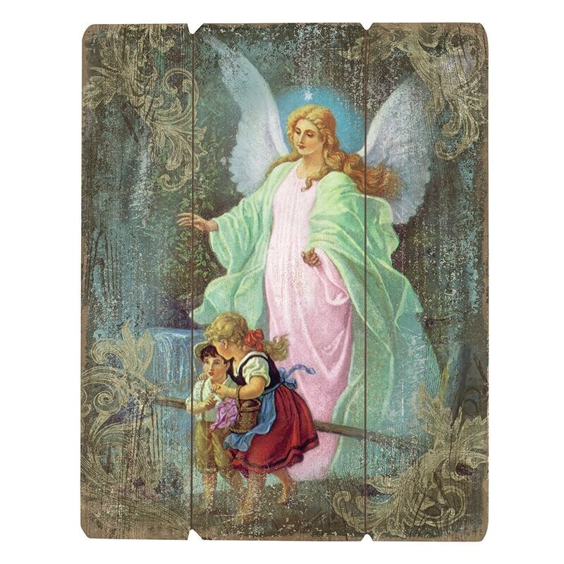 Guardian Angel Wood Pallet Sign