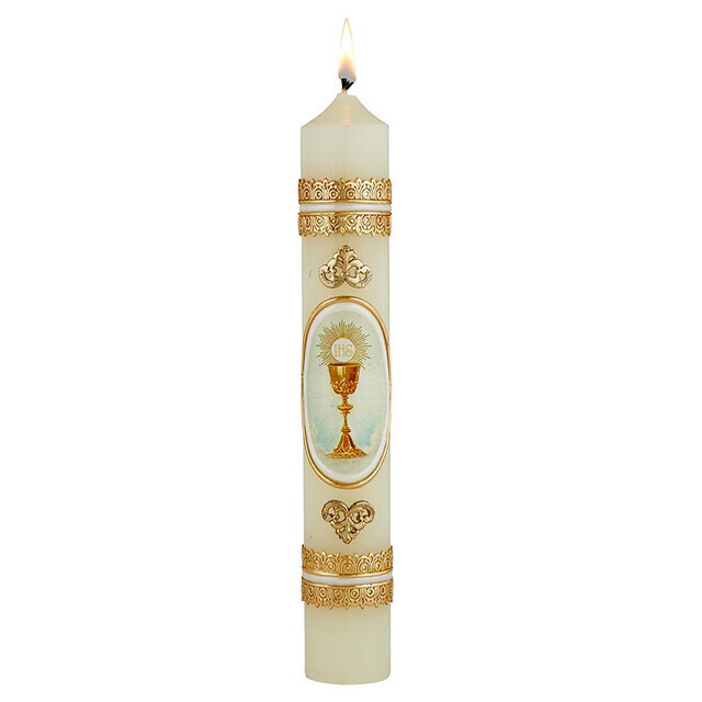 First Communion Candle - Chalice & Host