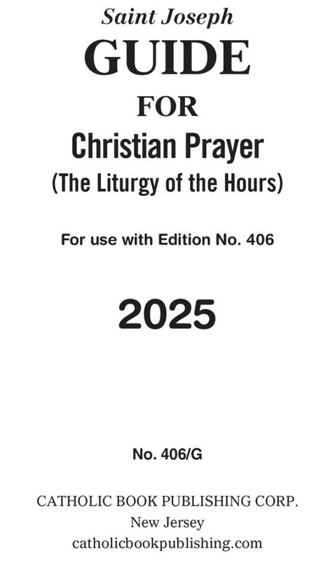 2025 Christian Prayer Guide No. 406