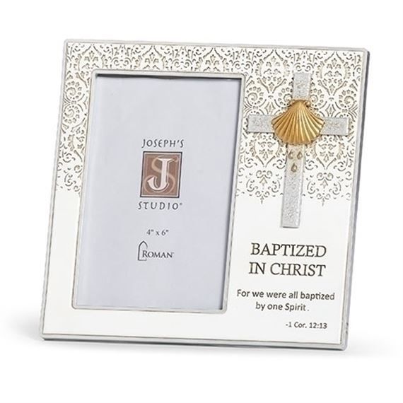 BAPTIZED IN CHRIST- BAPTISMAL PICTURE FRAME