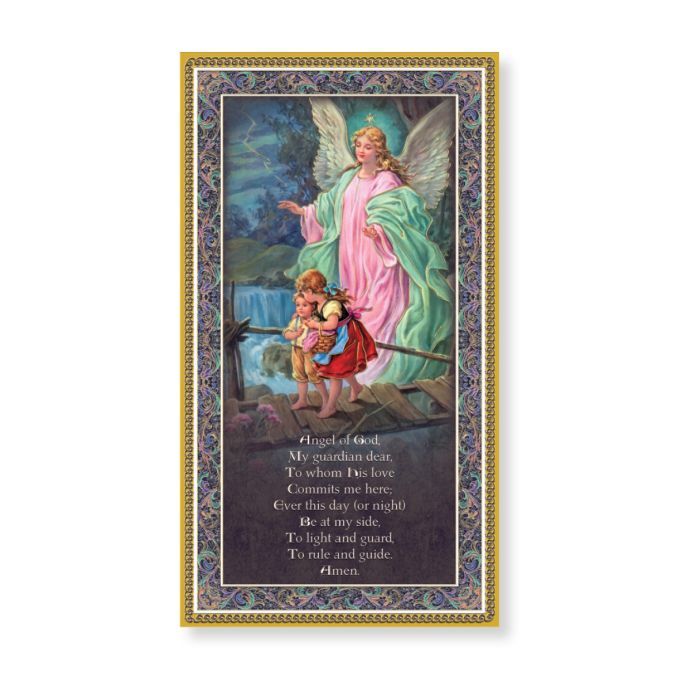 Guardian Angel Plaque with Prayer