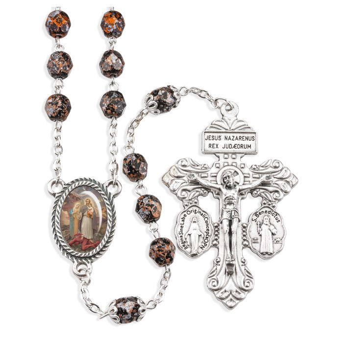 St. Joseph Terror of Demons Copper Metallic Rosary