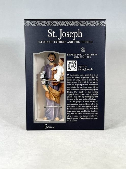 4&quot;H ST JOSEPH FIGURE PATRON &amp; PROTECTOR