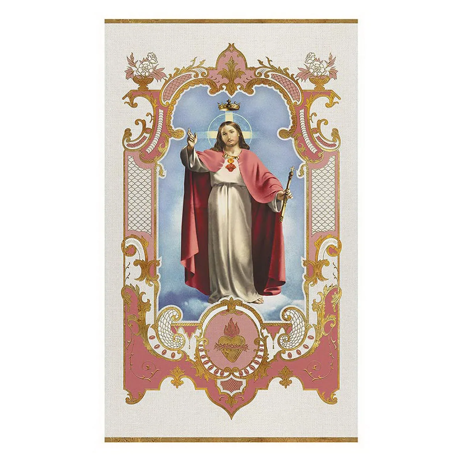 Christ The King Vintage Banner Size:3&#39; W x 5&#39; H