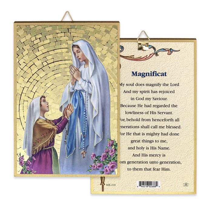Our Lady of Lourdes Gold Foil Mosaic