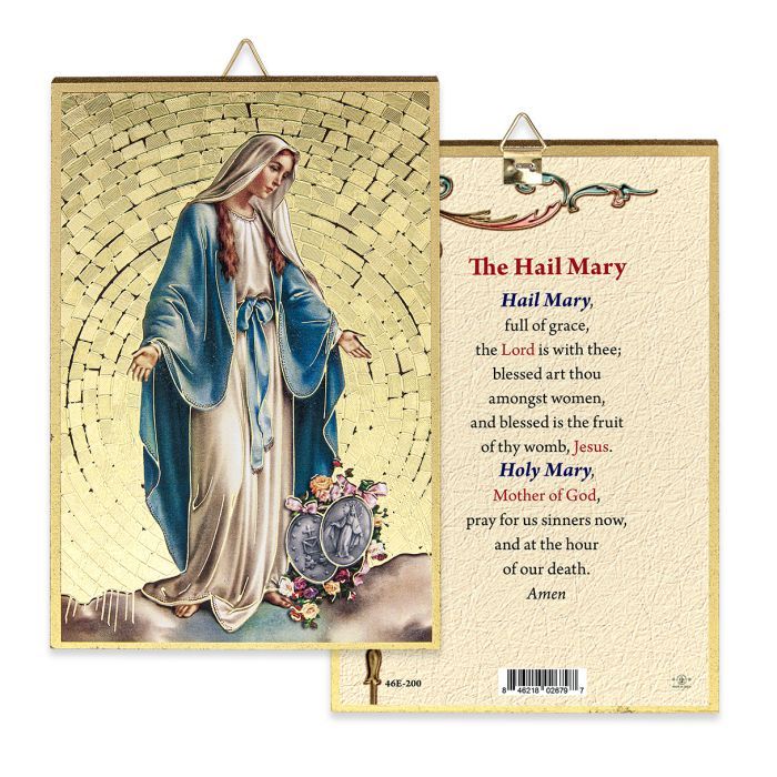 Our Lady of Grace Miraculous Gold Foil Mosaic
