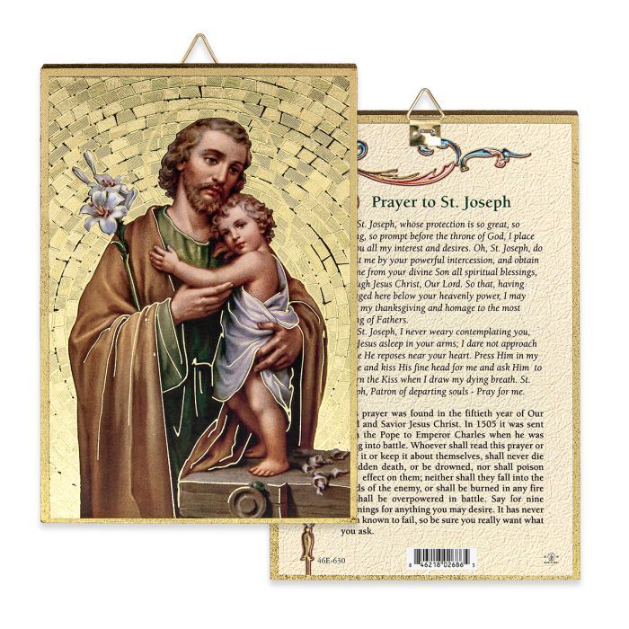 Saint Joseph Gold Foil Mosaic