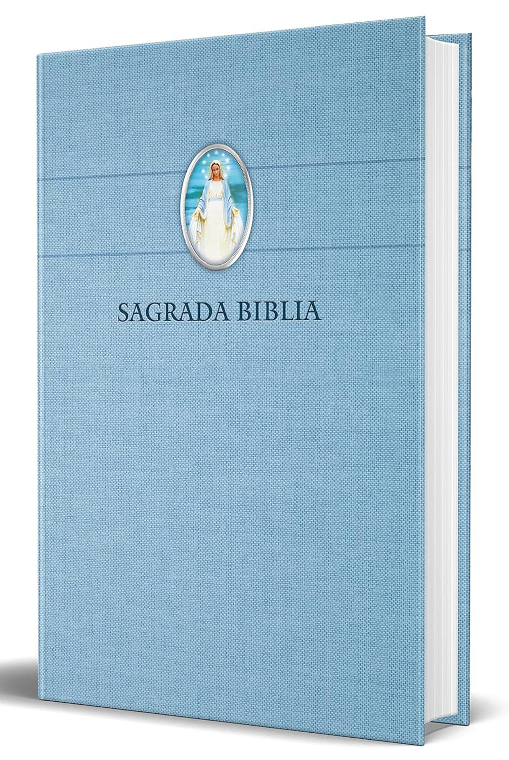 Sagrada Biblia Católica - tamaño compacto y Azul