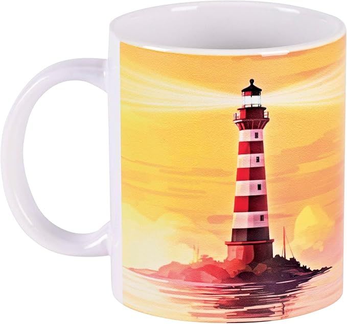 Sunset Lighthouse Coffee Mug