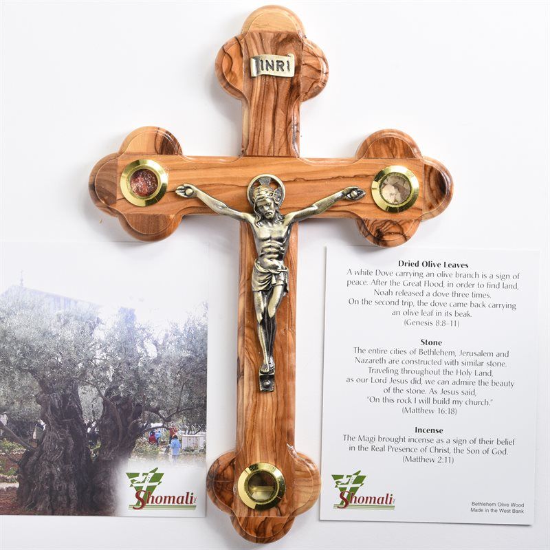 Oriental Crucifix with Bronze Pewter Corpus