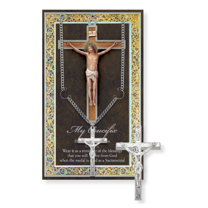 My Crucifix Genuine Pewter Medal