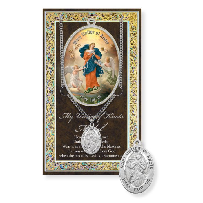 Our Lady Untier of Knots Genuine Pewter Medal