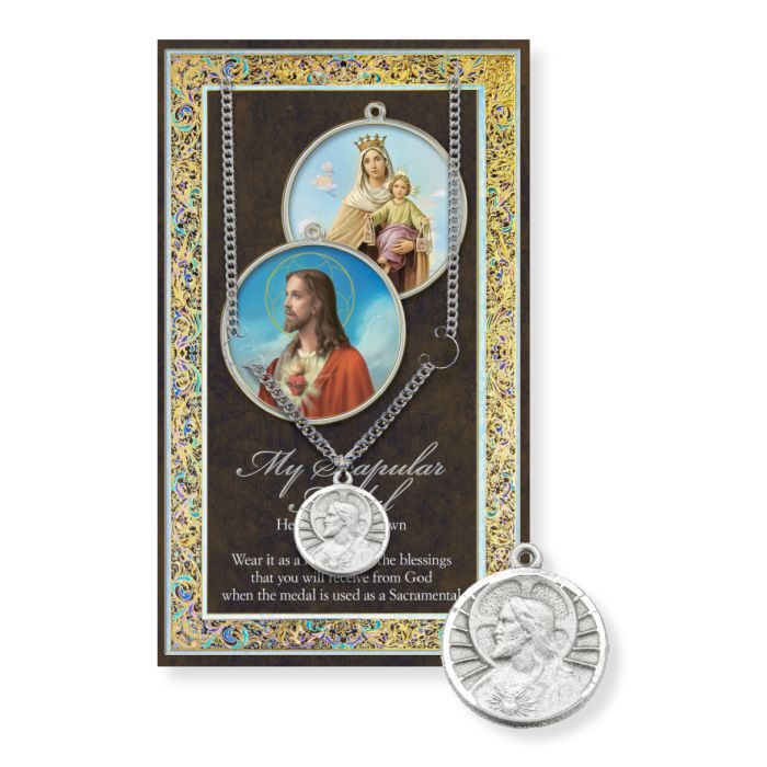 Scapular Medal - Genuine Pewter Medal