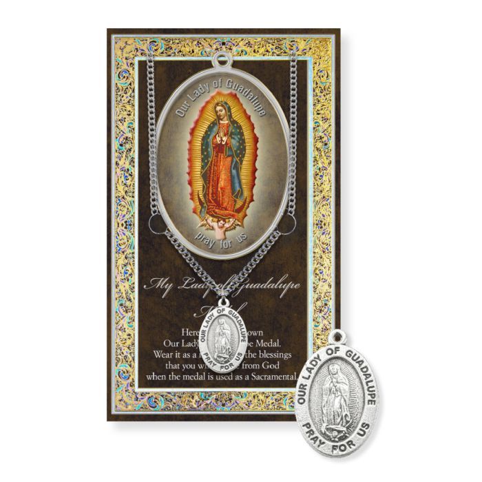 Our Lady of Guadalupe Genuine Pewter Medal